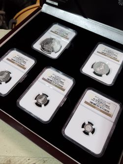 2014 - The Britannia Collection Premium 5-Coin Silver Proof Set