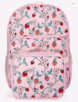 Unicorn Fields Backpack & Lunch Set, Pink