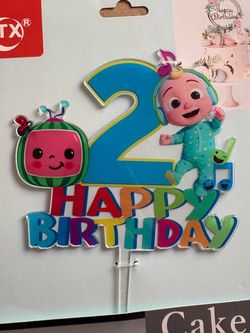 CocoMelon Acrylic Cake Topper