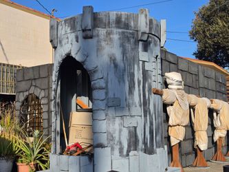 Movie studio costumes and props yard sale