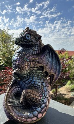 Vintage Windstone Editions Young Dragon Peacock 1988 Pena As Is READ