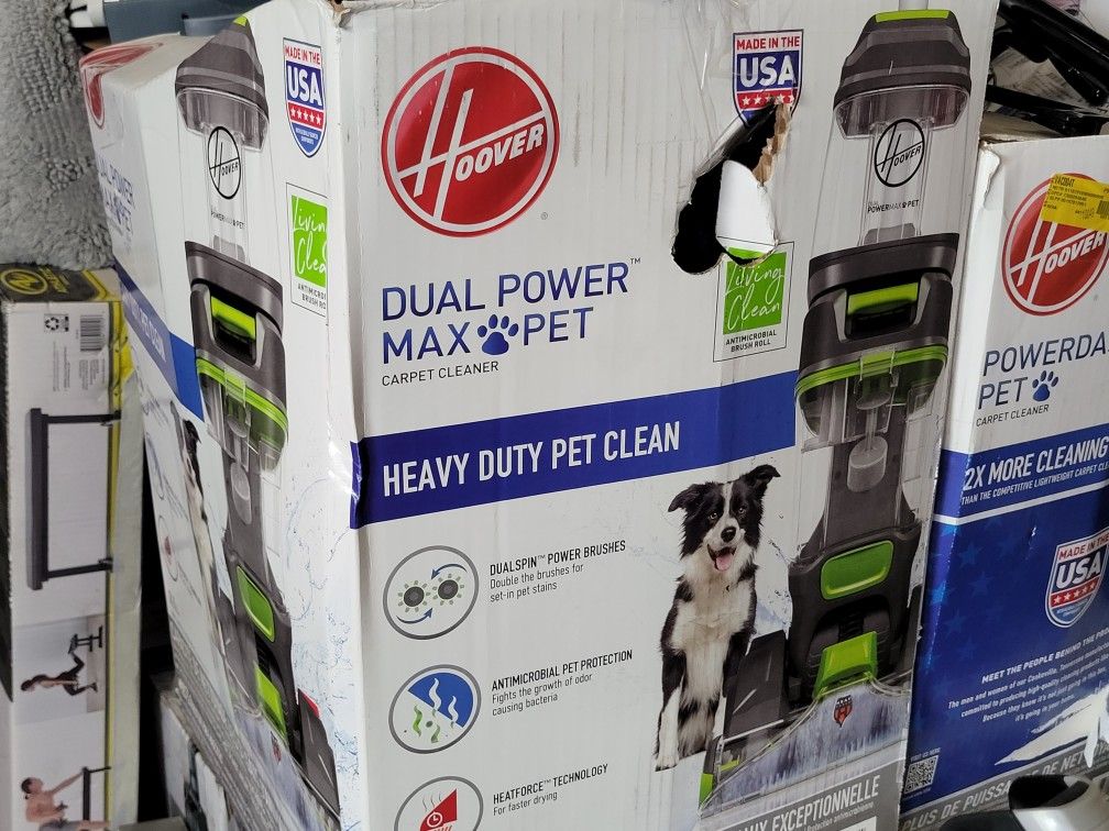 Hoover Dual Power Max Pet Upright Carpet Cleaner, FH54011, New
