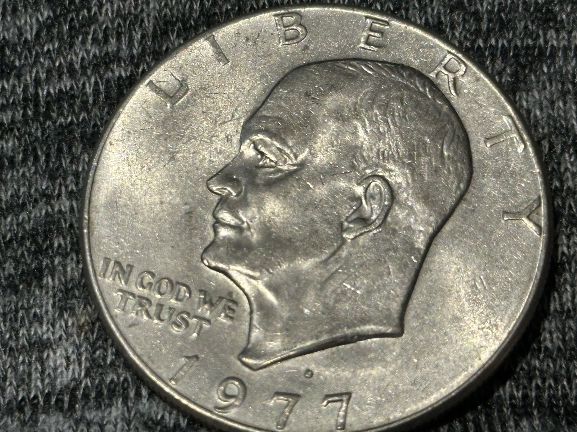 1977D Eisenhower One Dollar Coin DDR