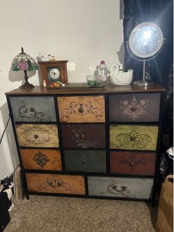 Tall Fabric Dresser