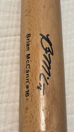 Brian McCann #16 Signed Baseball Bat