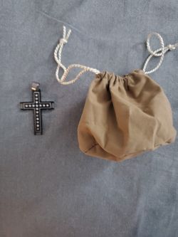 Mens Stainless Steel Cross Pendant 