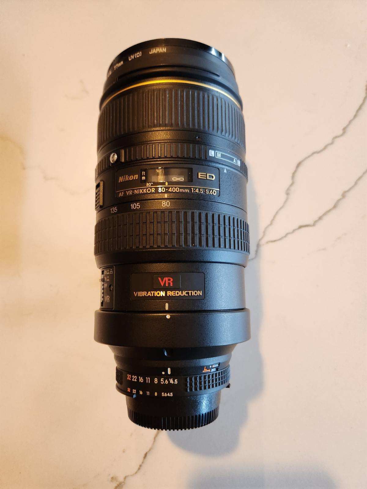 NIKON AF VR-NIKKOR 80-400mm f4.5-5.6 D ED Lens