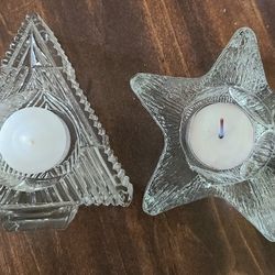 Candle Holders - Tree &  Star (Both $15) AVON