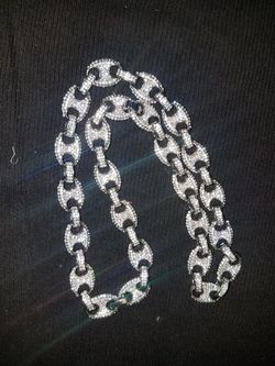 Gold plated chain /Cz 20"