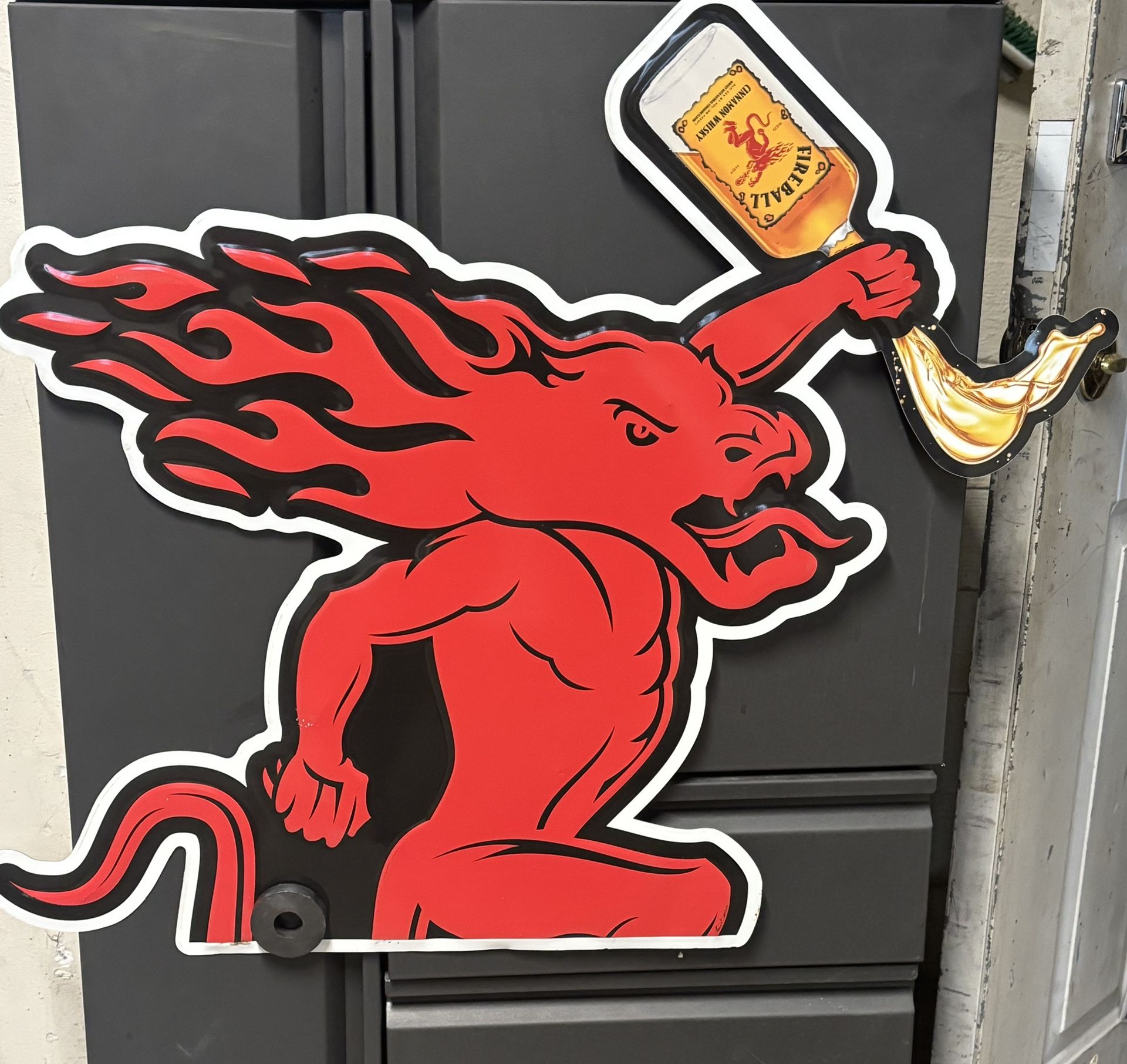 Aluminum Fireball Sign