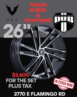 26" DUB RIMS ! IN STOCK ! BRAND NEW RIMS !