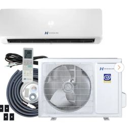 DIY 21 SEER2 18,000 BTU WiFi 1.5-Ton Ductless Mini Split Air Conditioner, Heat Pump, Variable Speed Inverter-208V/230V