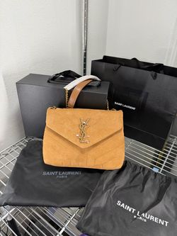 Saint Laurent Loulou Suede Handbag
