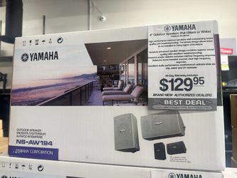 BRAND NEW- AUTHORIZED DEALER!!! Yamaha NS-AW194 Outdoor Speakers (Black or White)
