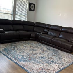 Leather Sofa For Sale (3 Recliner)