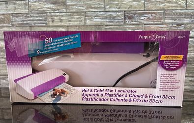 Hot and cold. 13 inch laminator.