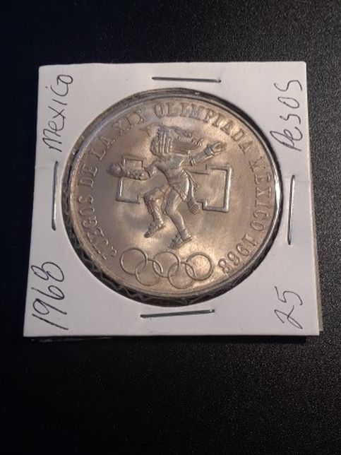 1968 Mexico Silver 25 Pesos