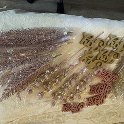 Pink And gold Brand New Decorations 