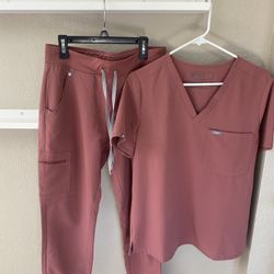 Figs Mauve Scrub Set 