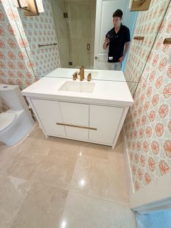 Custom 48” bathroom vanity