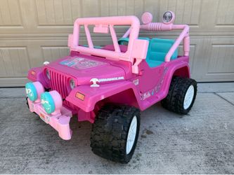 Barbie Jeep Wrangler Ride-On Toy