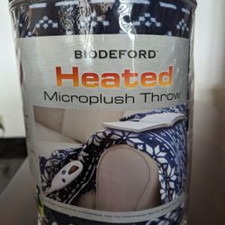 Biddeford Heated Microplush Throw - NEW