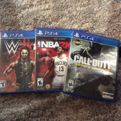 Lot Of 3 PS4 Games