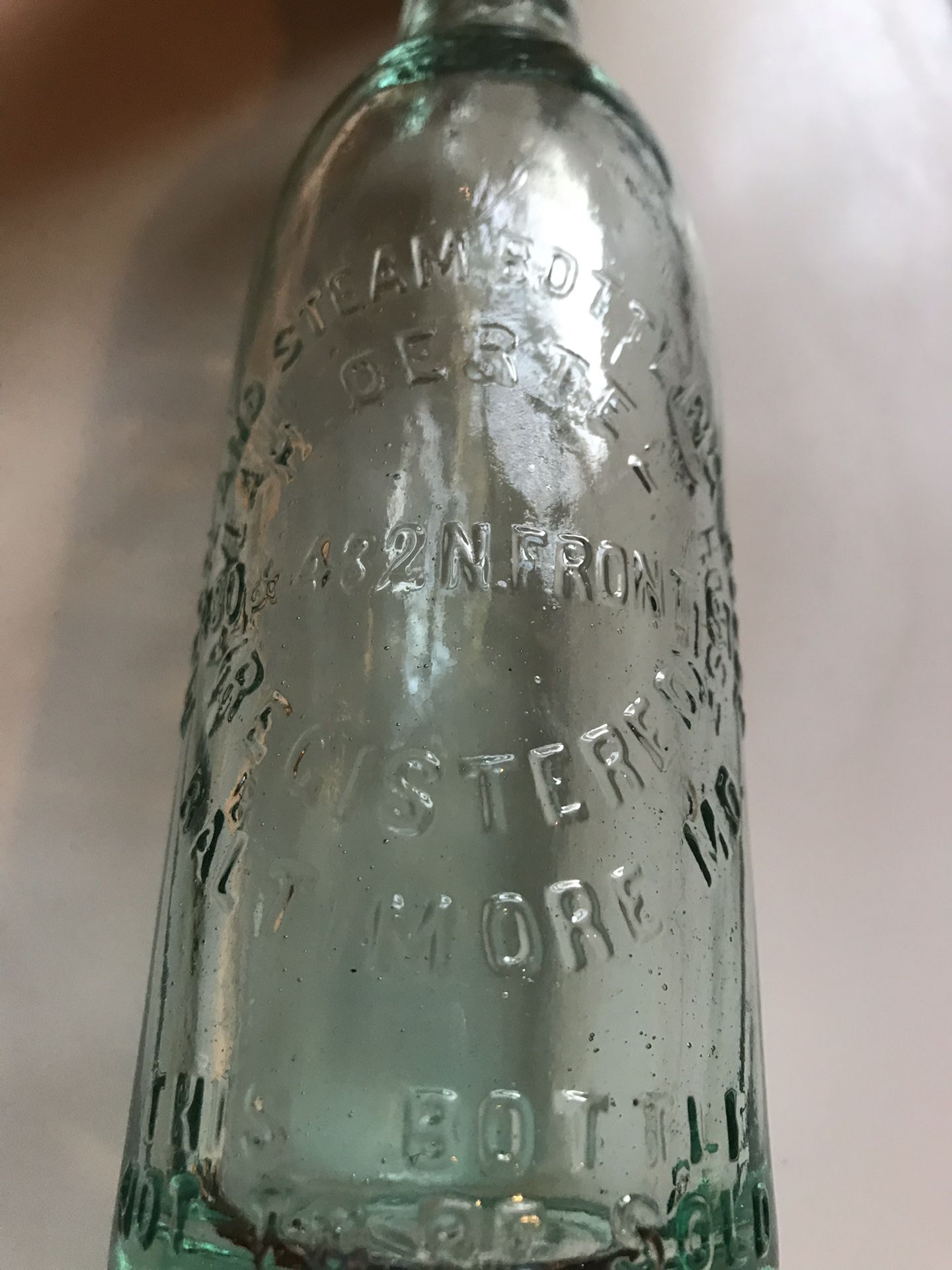Rare Baltimore glass bottle