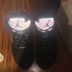 Nike air Jordan 5 retro Aqua Metallic grape Dusk Size 9.5