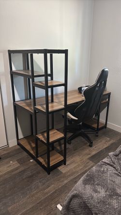 Desk and chair
