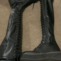 Demonia thigh high boots 