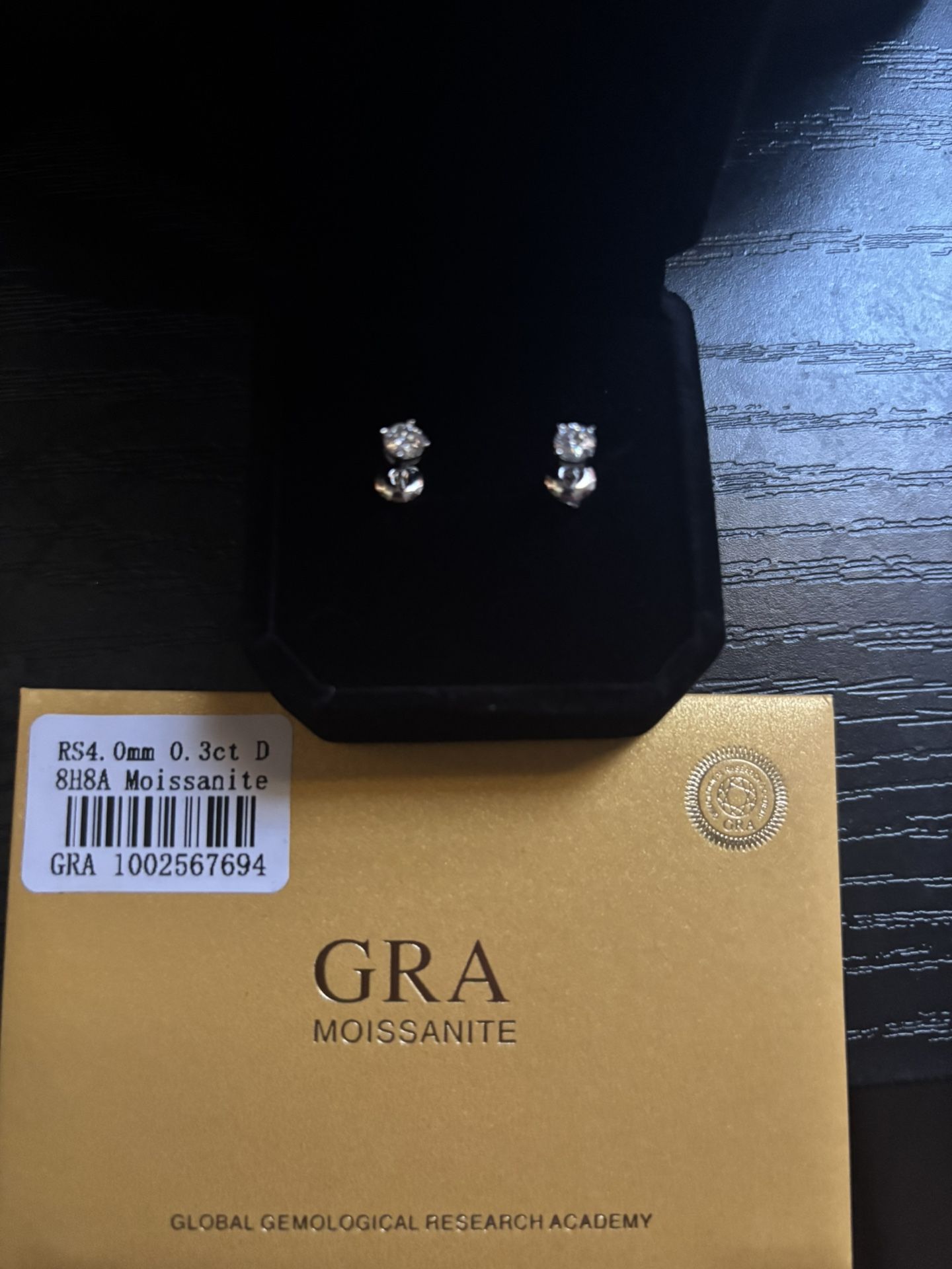 GRA 4mm Diamond Earrings