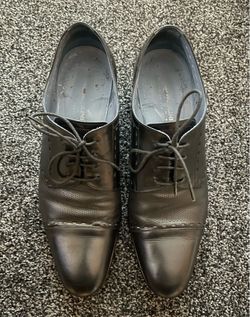 Carlo Pazolini Italian Men’s Black Leather Dress Shoes