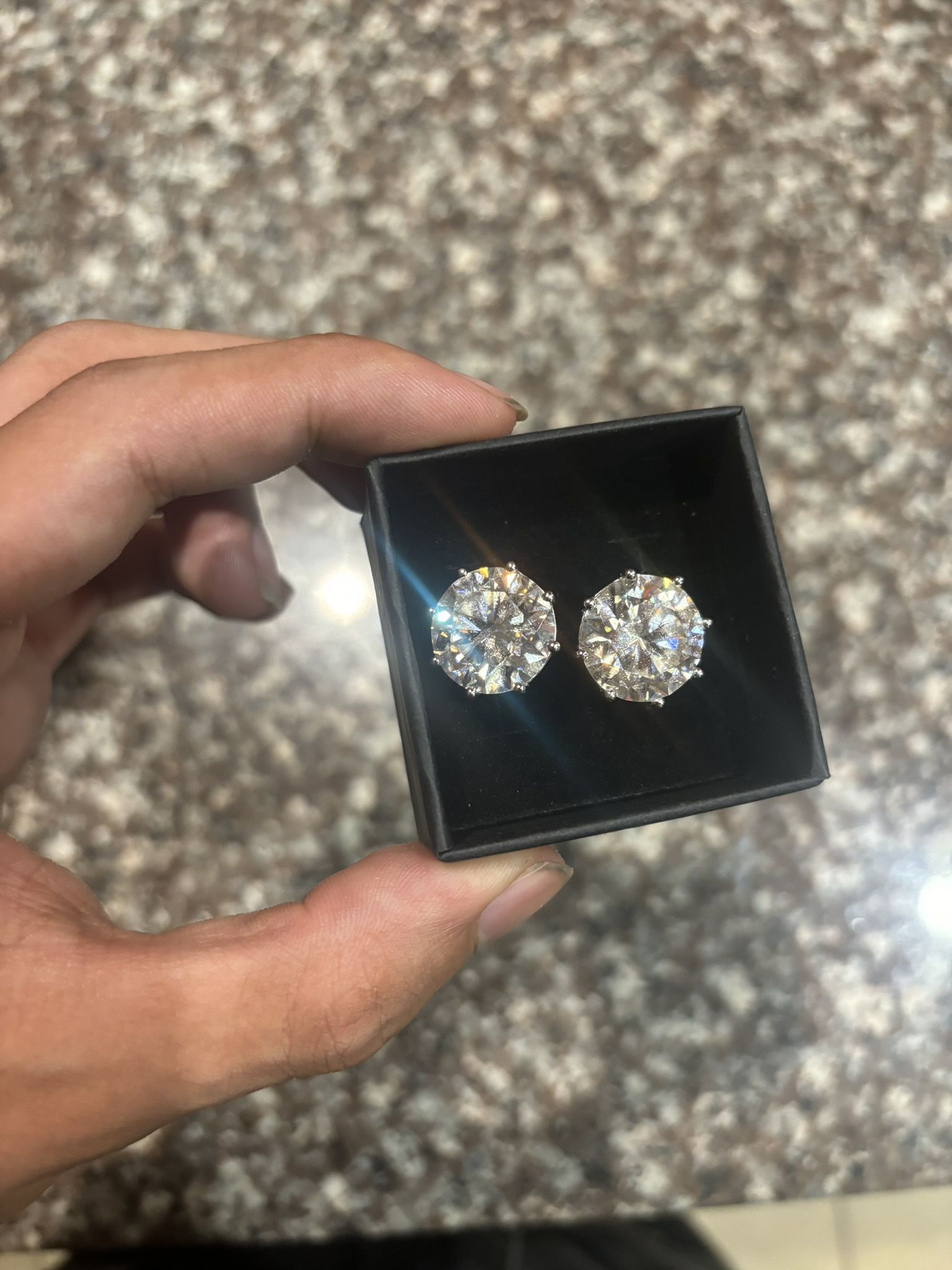 Diamond Test Approved Moissanite 15MM Earrings