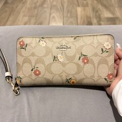 Floral Coach Wallet 