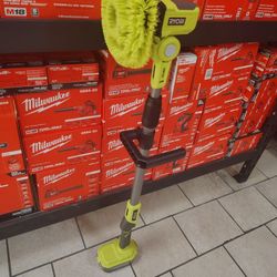 Ryobi 18v Vortex Telescoping Power Scrubber Extends Up To 51 Inches Tool Only