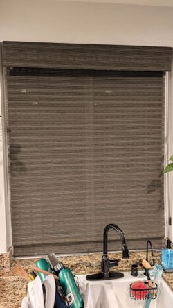 Woven wood Bamboo Roman window shade