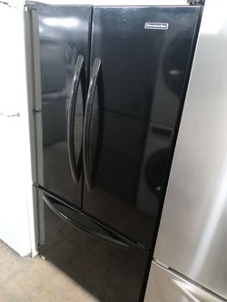 KitchenAid black french door refrigerator - Free delivery