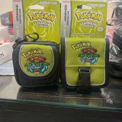 Brand New Vtg Pokemon Cases For Gameboy Advance Sp Leaf Green Edition 