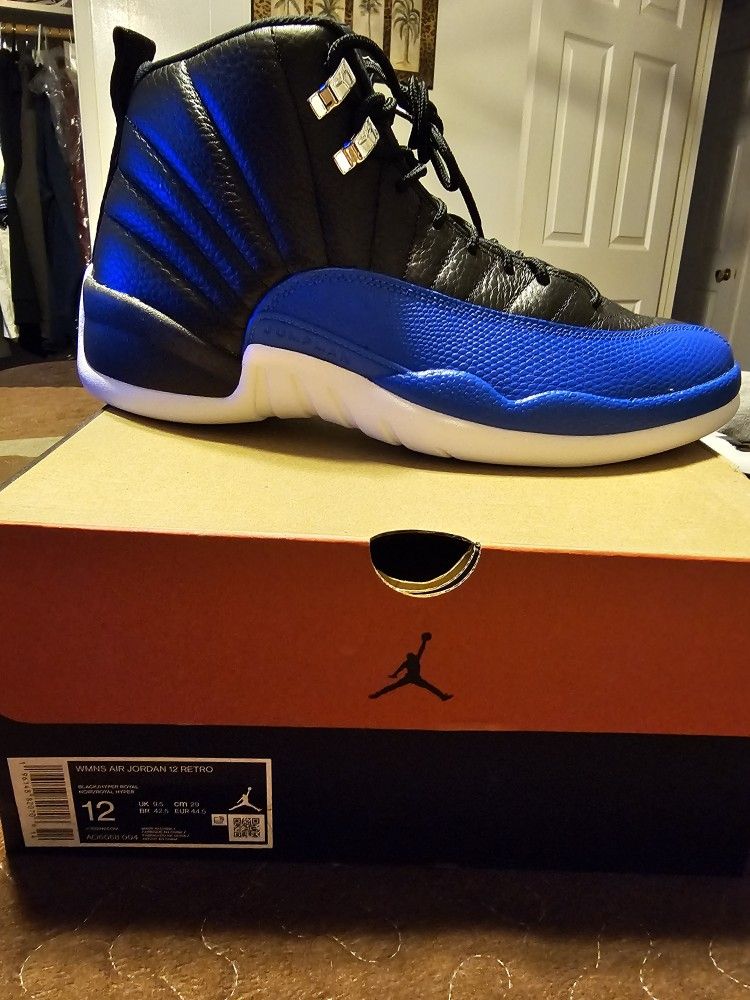 Jordan 12 Black/Royal Brand New DS Size 10.5 Mens