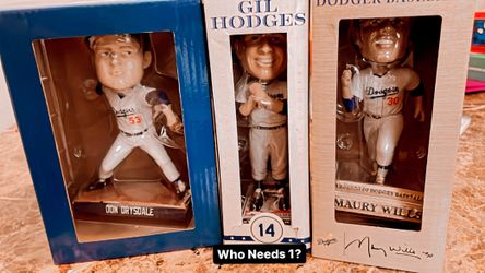 Gil Hodges Maury Wills Don Drysdale Bobblehead2022