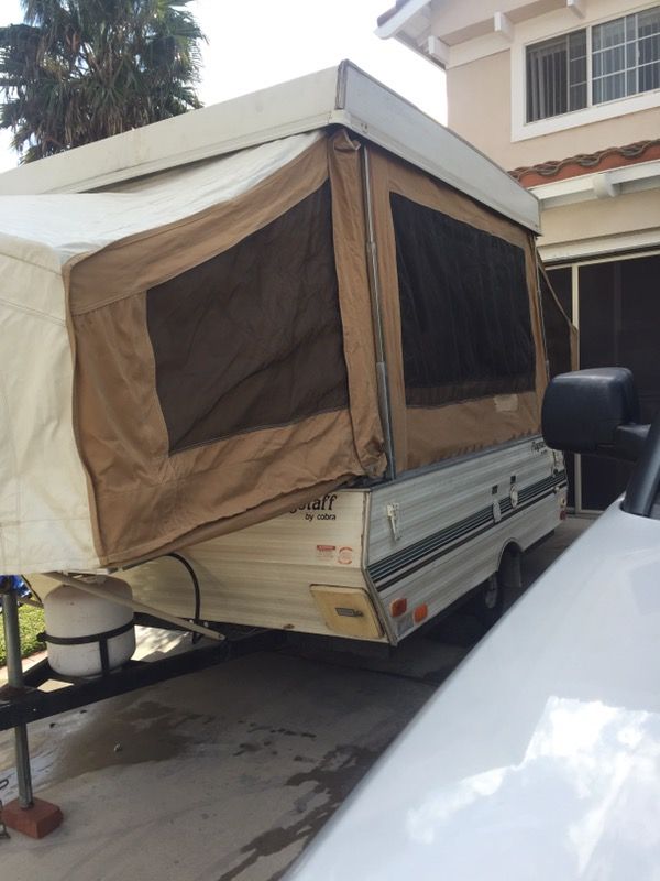 1993 flagstaff by cobra pop up tent trailer
