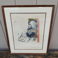 Portrait of Calderón by Salvador Dalí Signed Original 