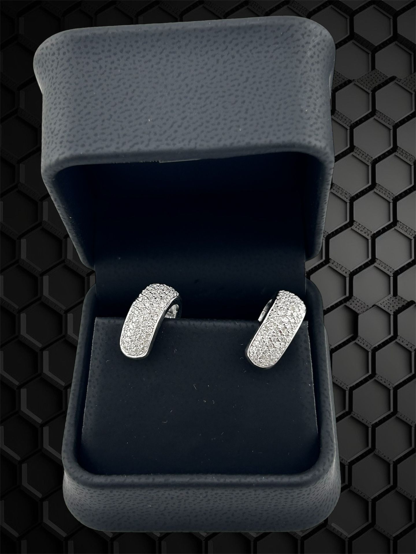 Natural Diamond Earring In 14k White Gold 
