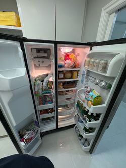 GE Café Stainless Steel Side-by-Side Refrigerator – Ice & Water Dispenser – $300 OBO