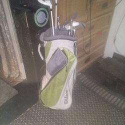 Wilson Ultra Blk Golf Bag And Clubs ...