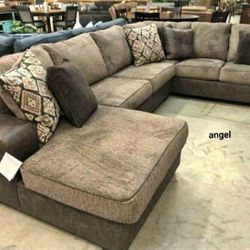 Abalone 3 Pieces Sectional Financing Available By ASHLEY 