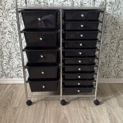 15 Drawer Rolling Storage Cart 