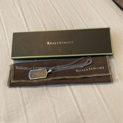 Ross Simons Silver Chain And Bracelet