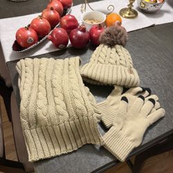Mittens, Scarf, And Hat